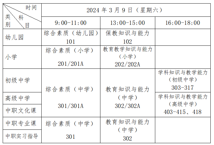 广西2024年上半年中小学教师资格考试笔试公告